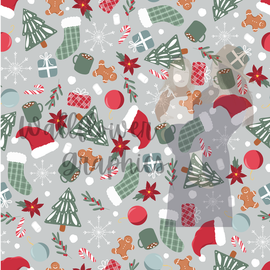 Dainty Christmas-Gray