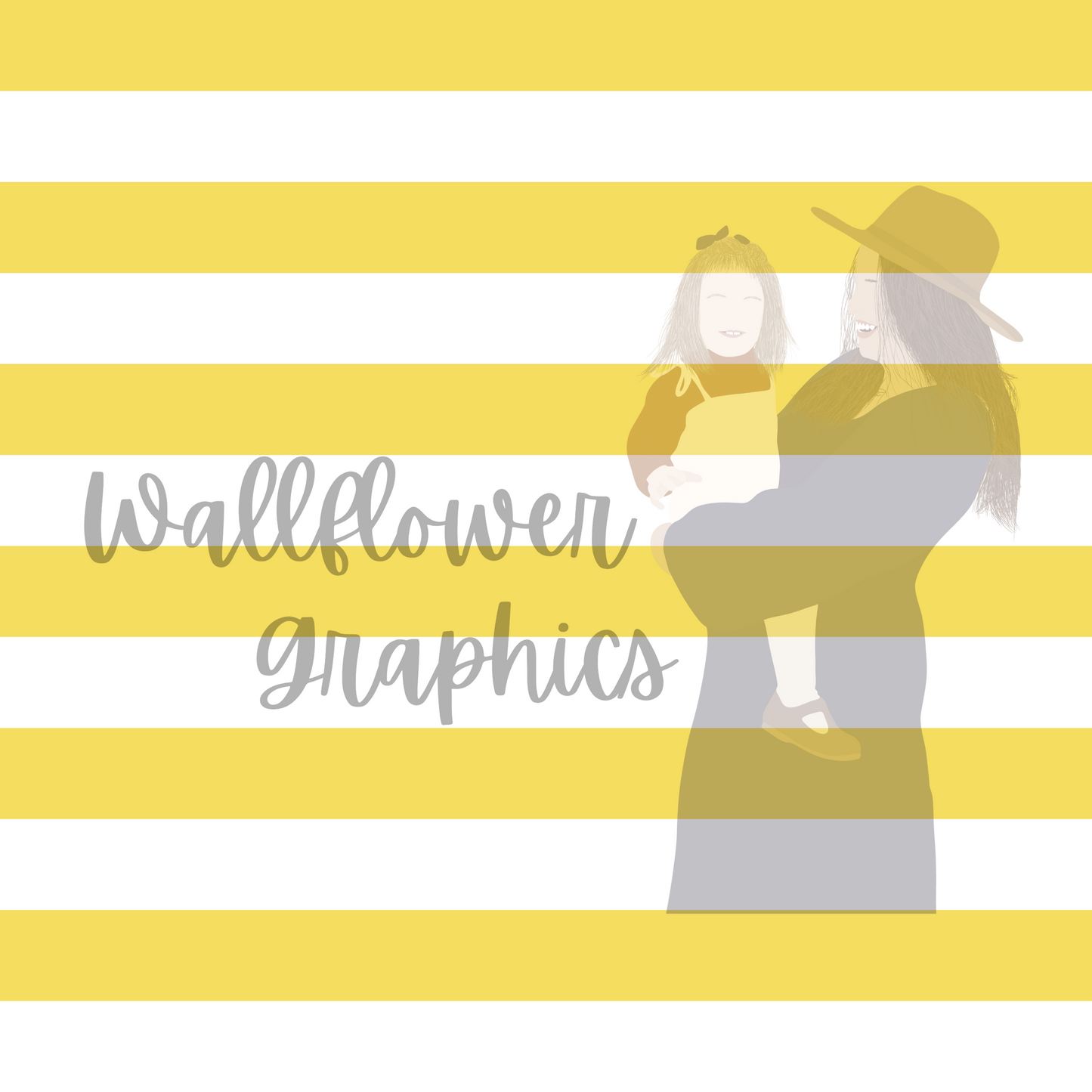 Watermelon-Yellow and White Stripes