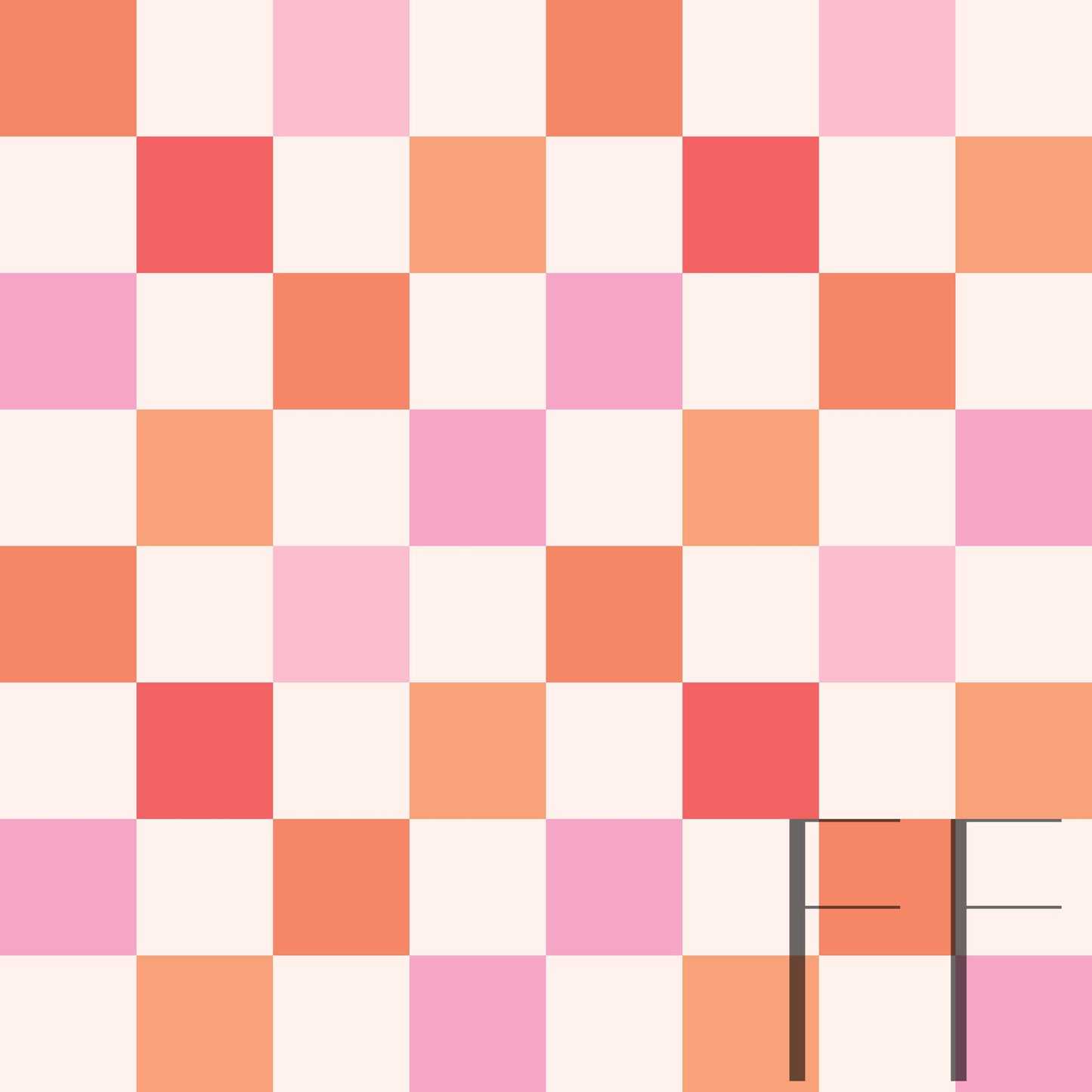 Georgia Check Coordinate peach raspberry Pattern