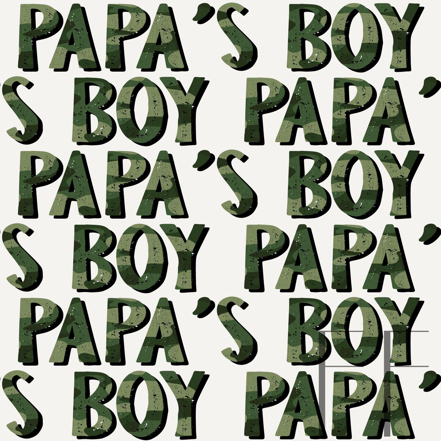 Papas' Boy camo beige