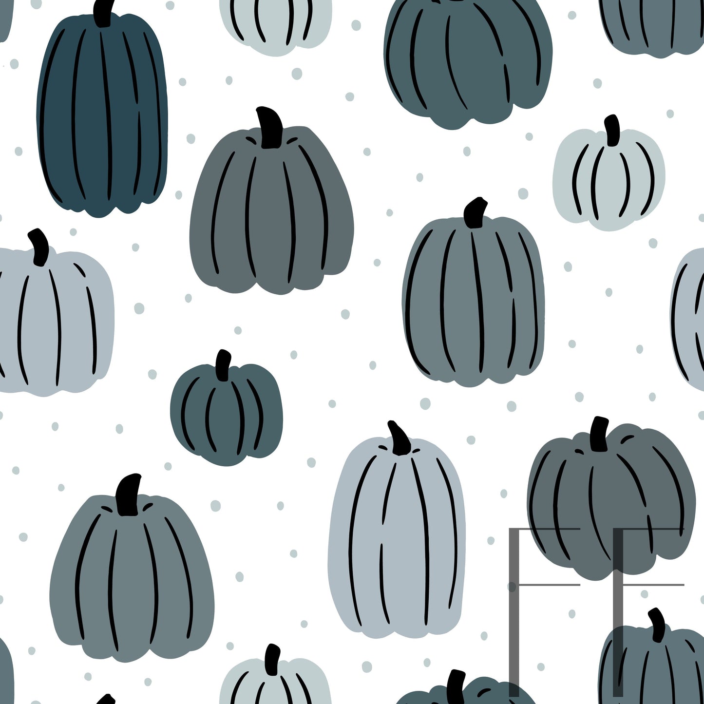 Too Cute Pumpkins Got the blues, white raspberry Pattern