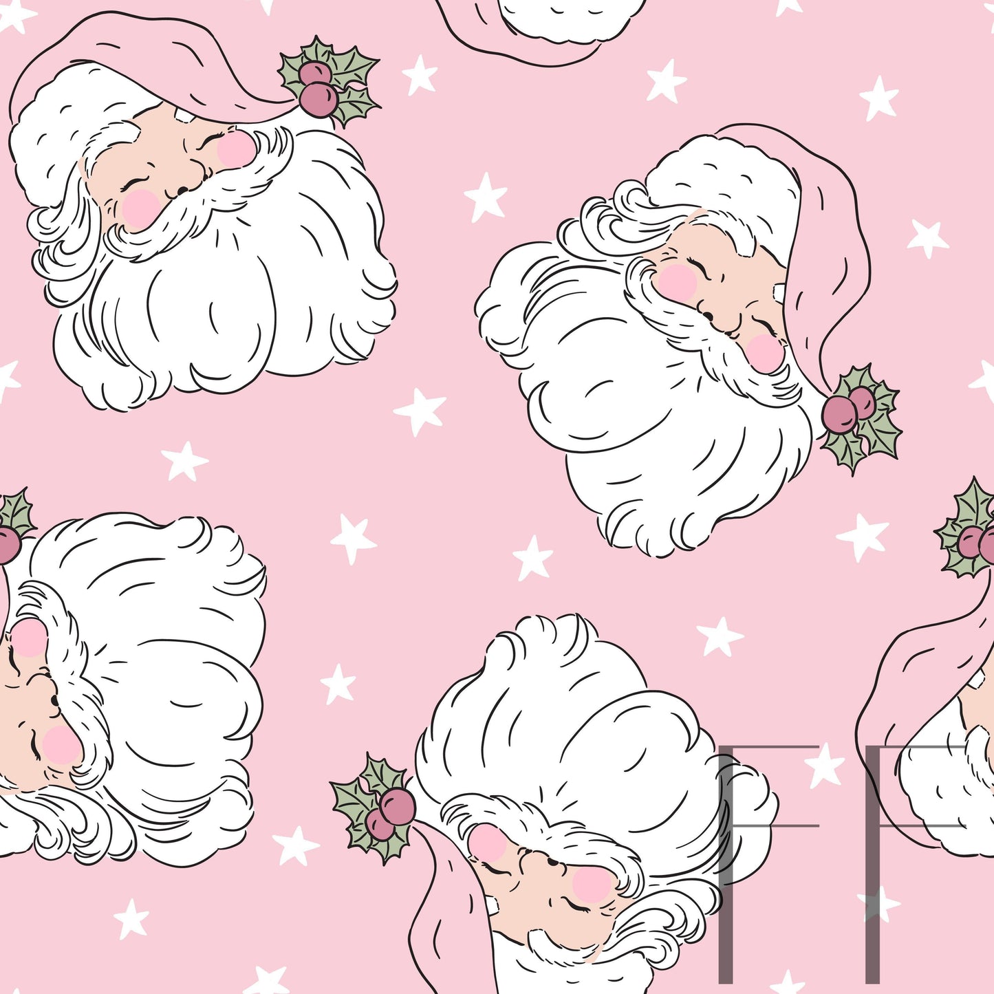 Boho Pink Santa Fair Skin pink Raspberry Pattern