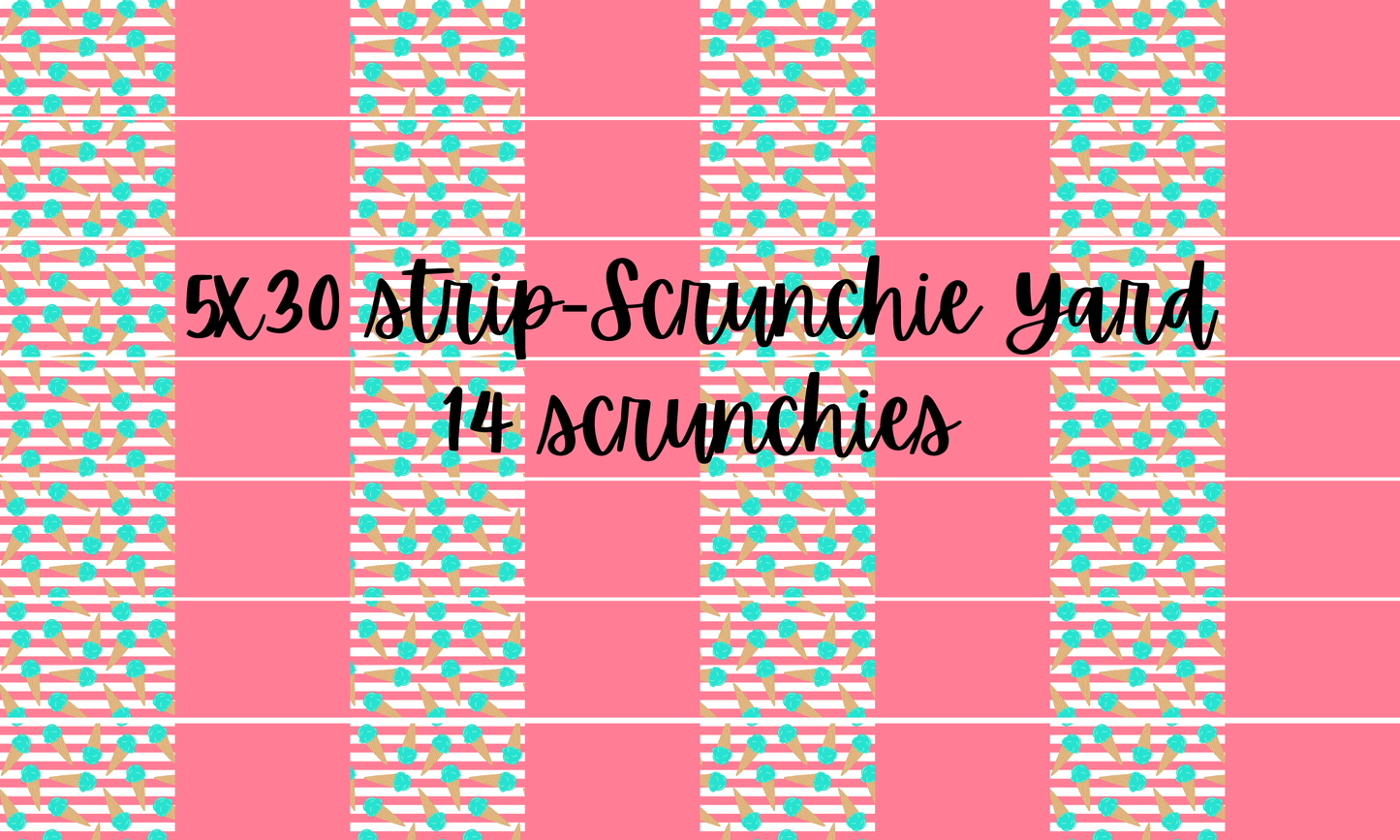 Ice Cream 5x30 Scrunchie Yard