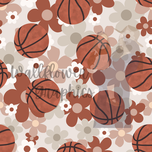 Vintage Floral Basketballs