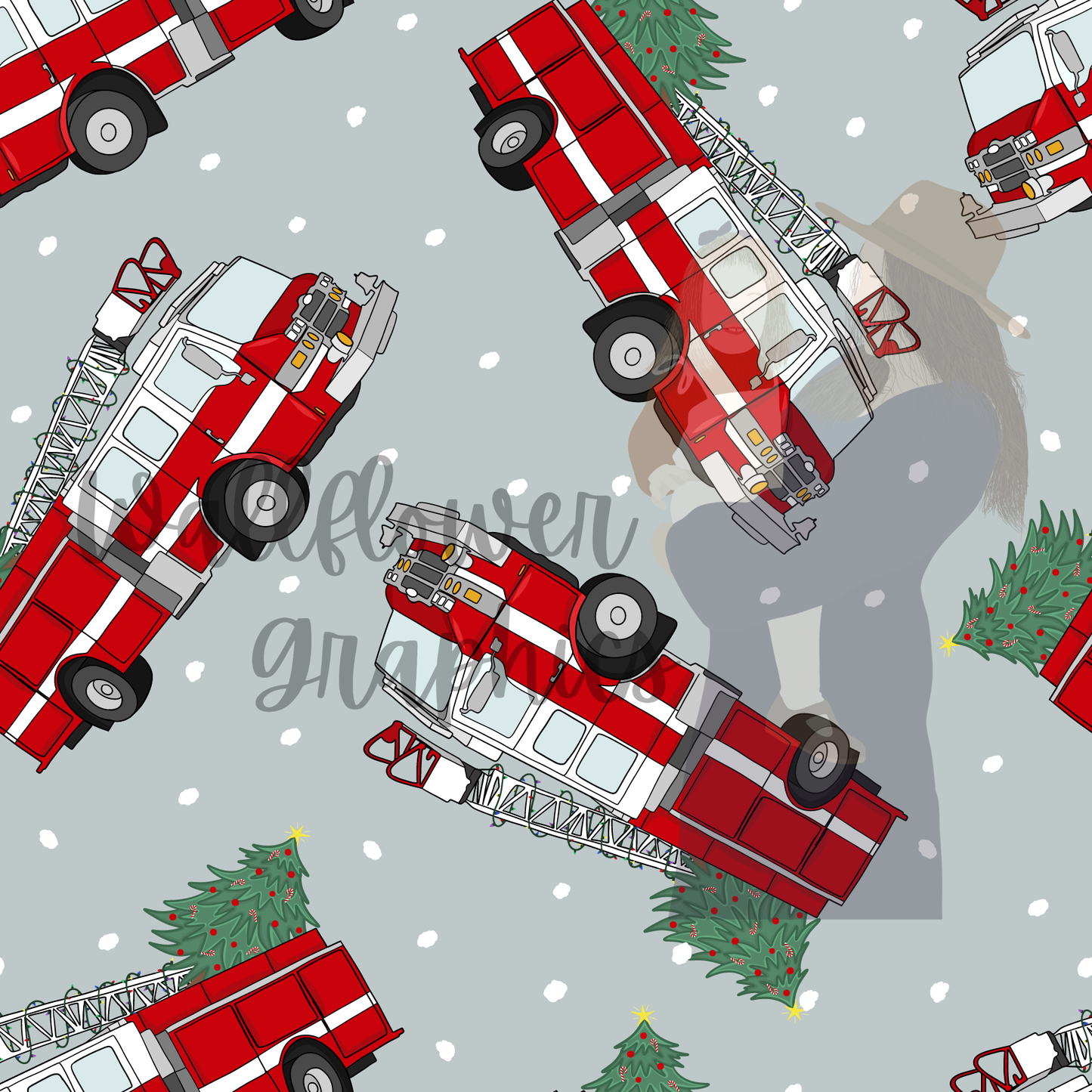 Christmas Fire Trucks