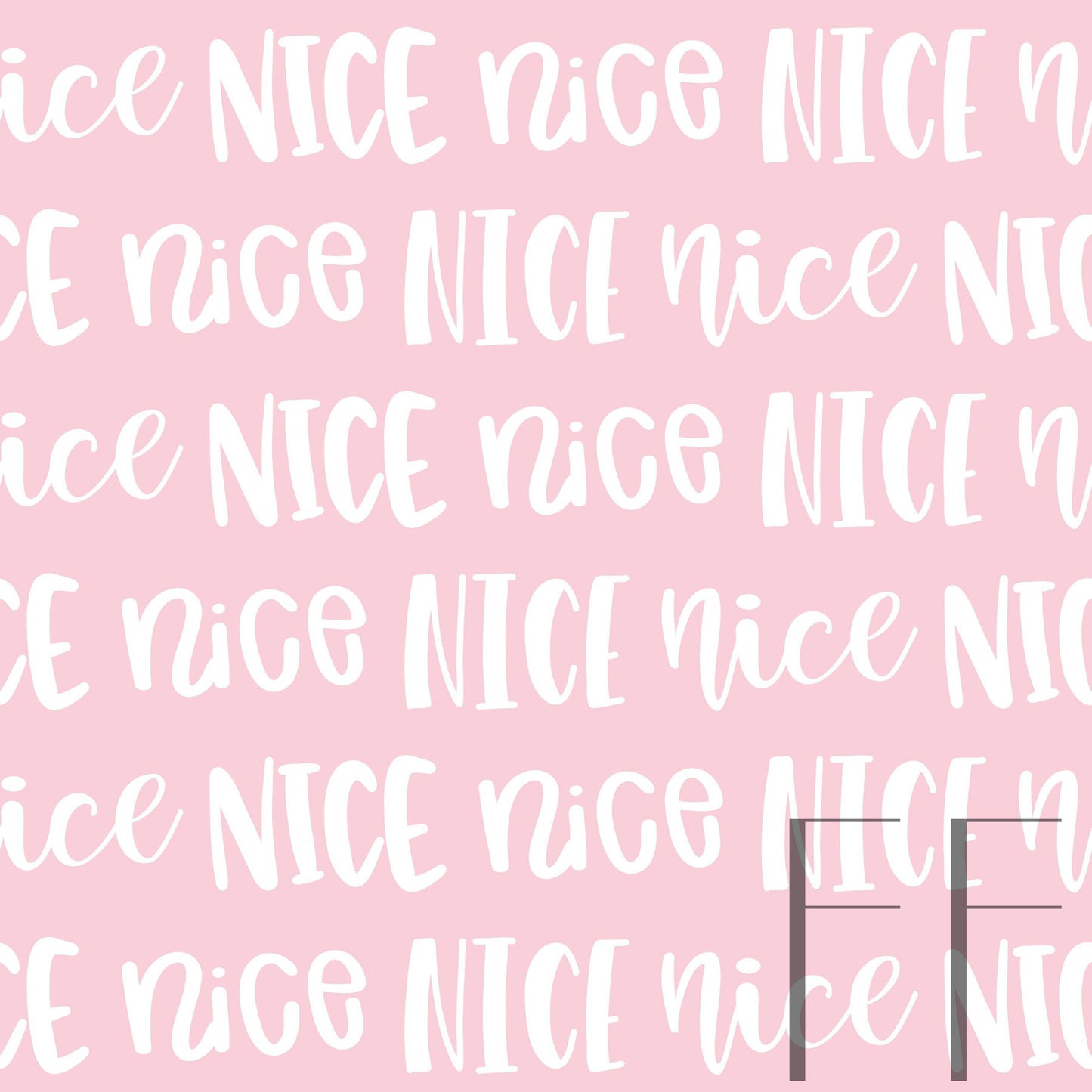 Nice Typography Pink Raspberry Pattern