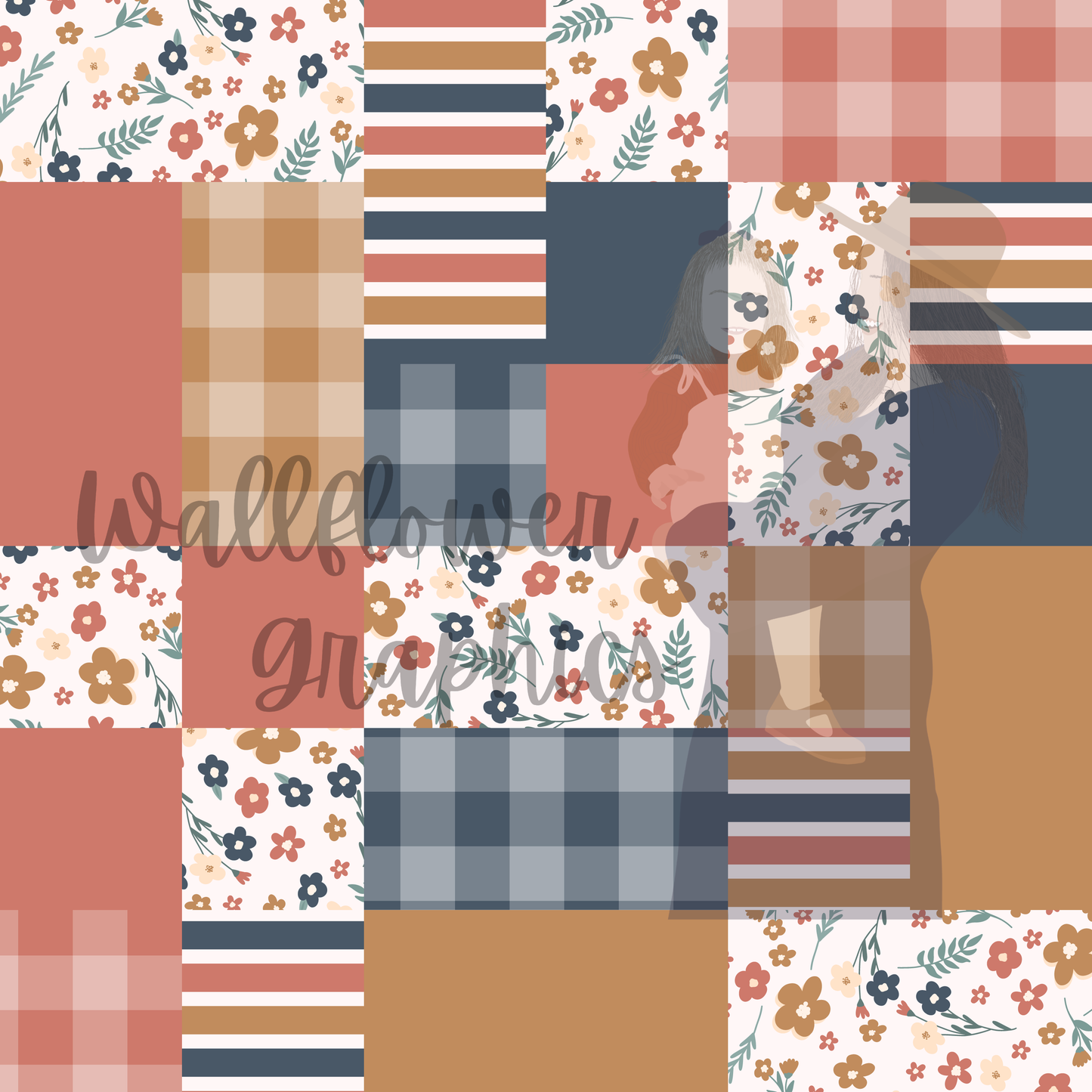 Dainty Fall Floral Patchwork