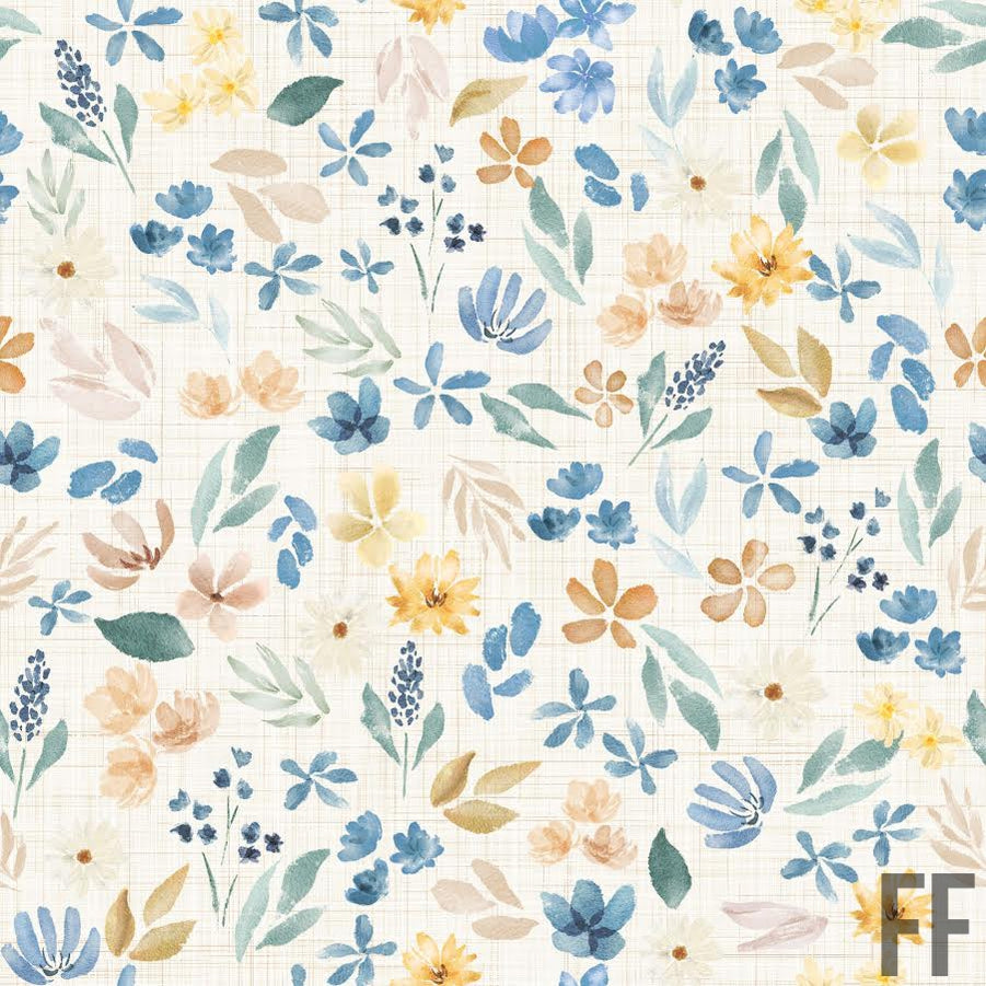 Ditsy Liberty Floral Beige