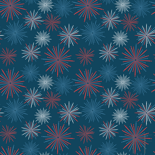 Blue Fireworks