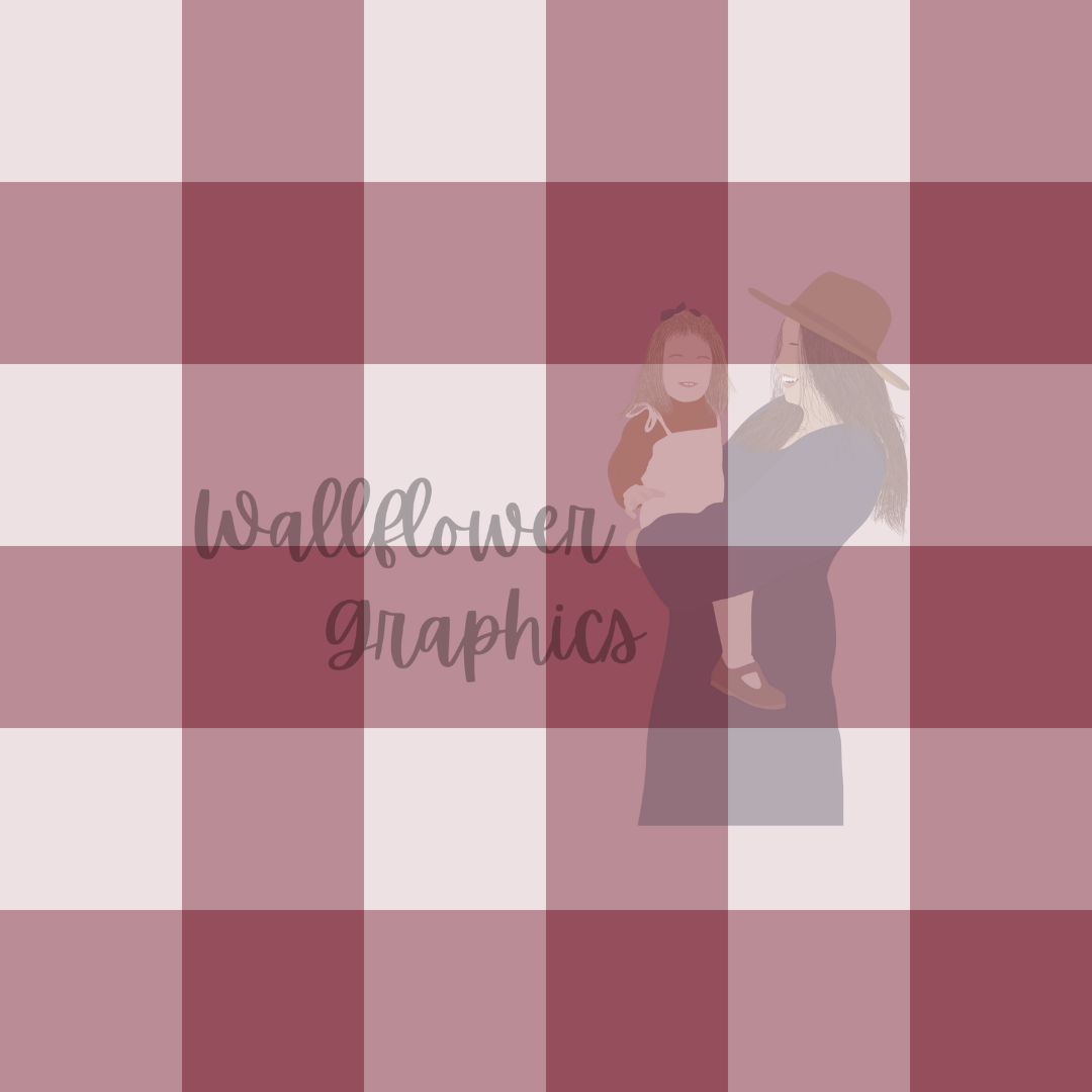 Mauve gingham