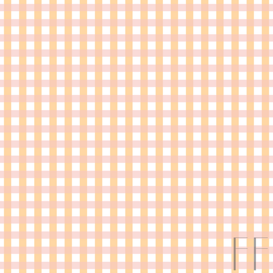 Gingham peach