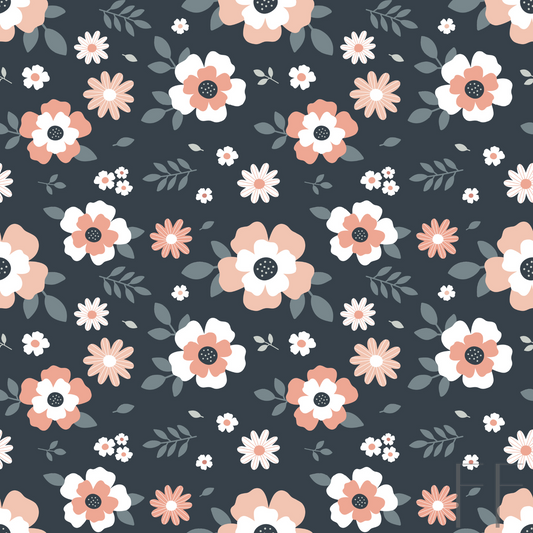 Mauve Grey floral