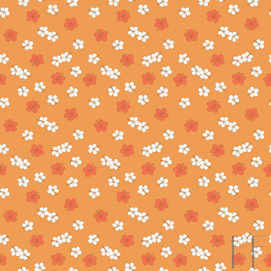 Orange floral