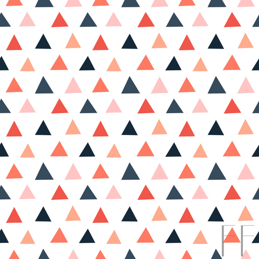 Pink, orange triangle