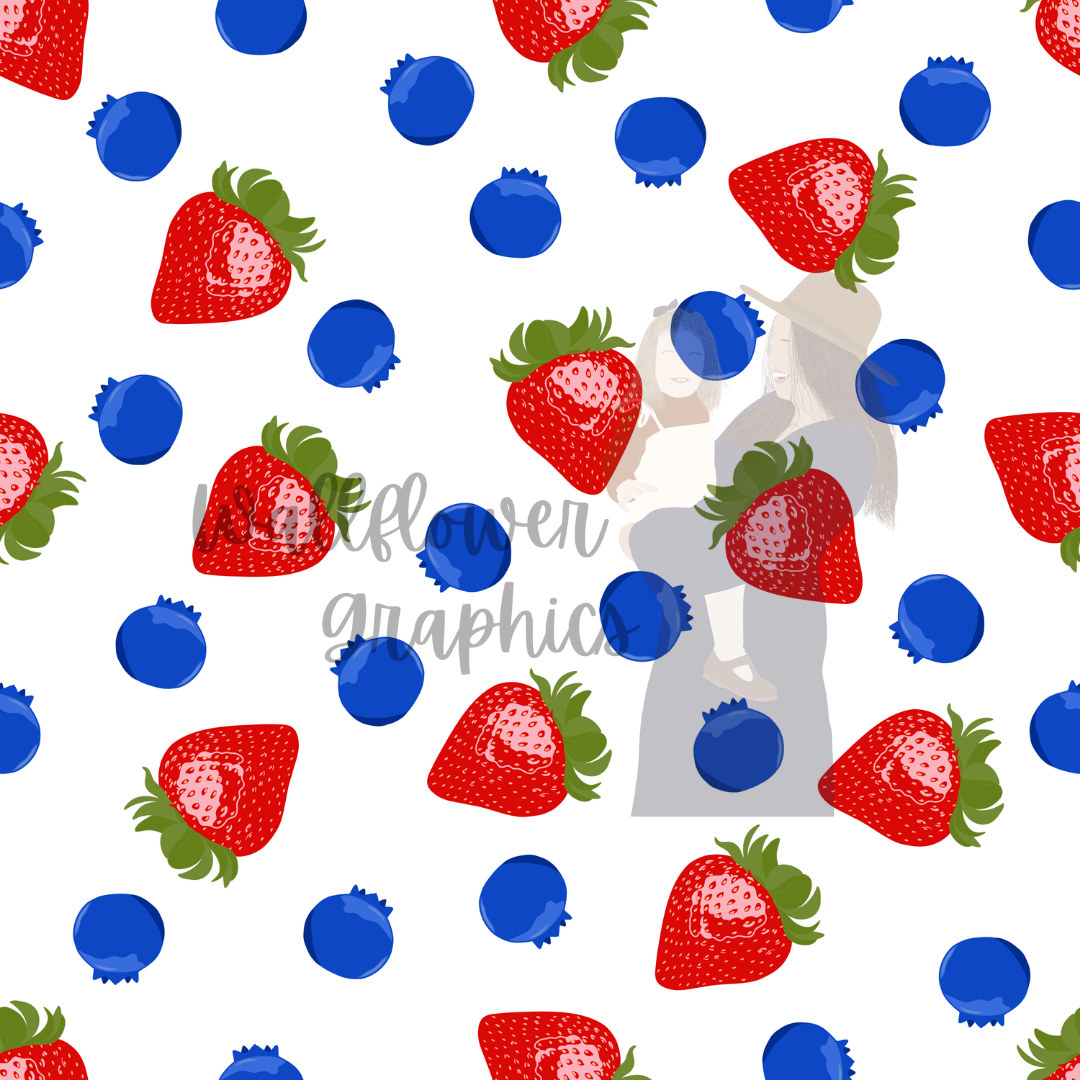 Blueberry and strawberry