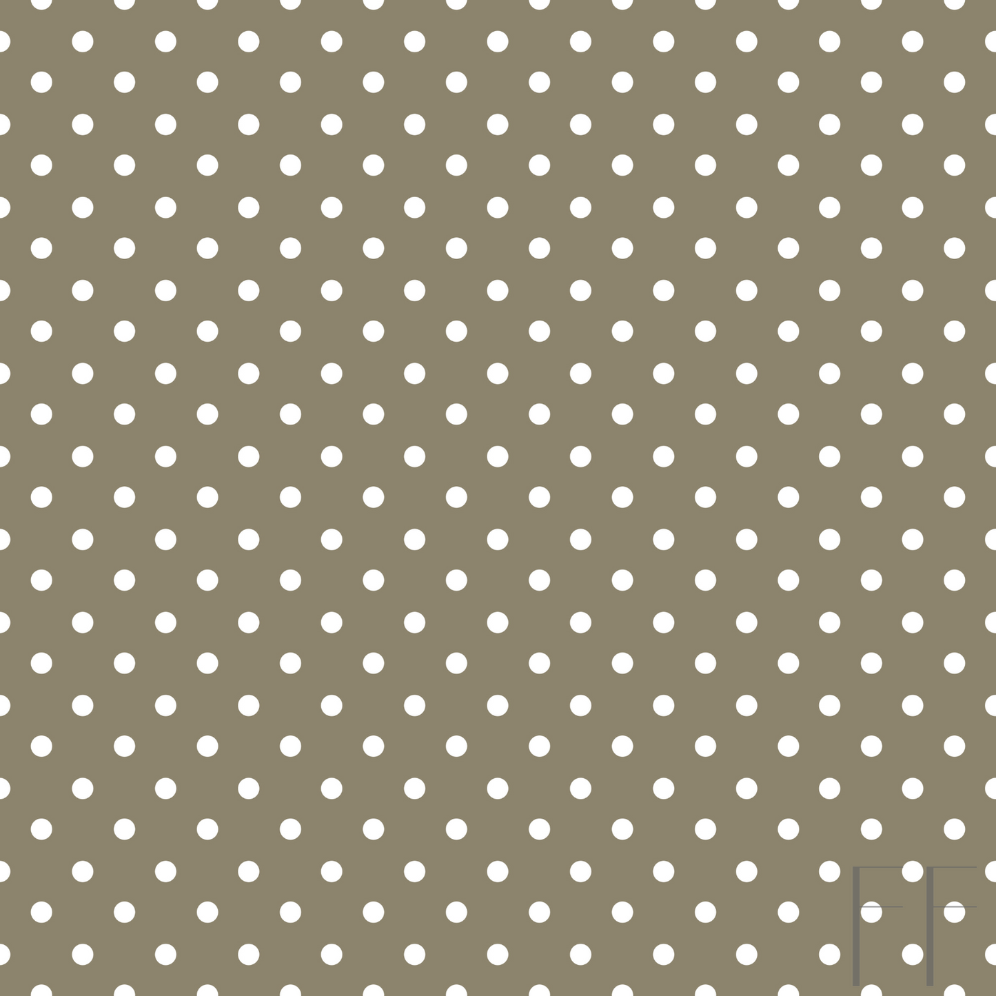 Taupe Polka dot