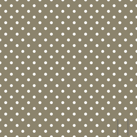 Taupe Polka dot