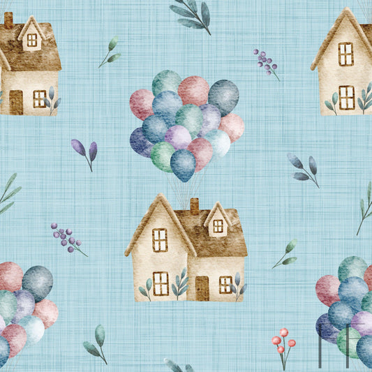 Up House sky linen