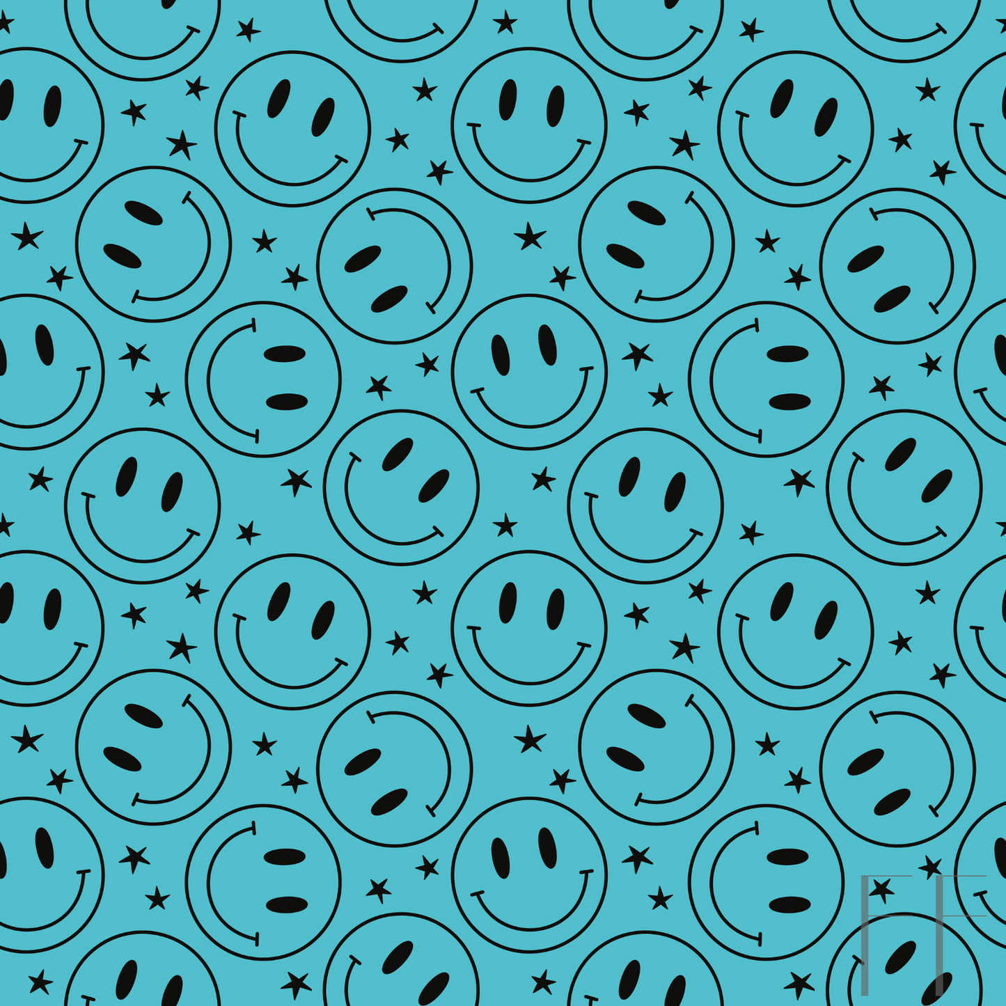 Teal smiley