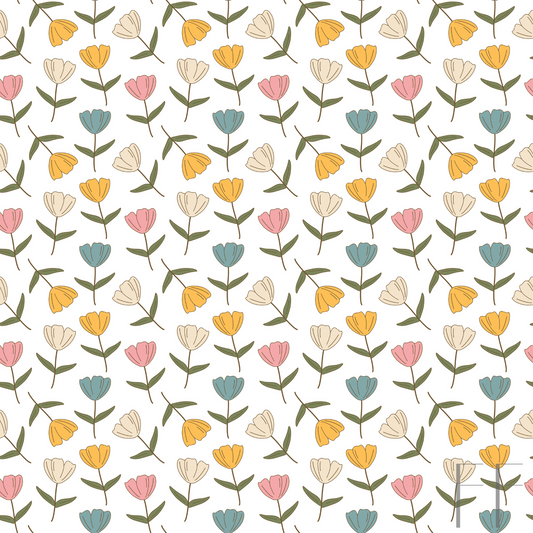 Yellow Pastel floral