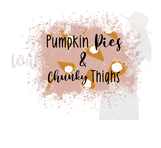 Splatter pumpkin pies chunky thighs sub