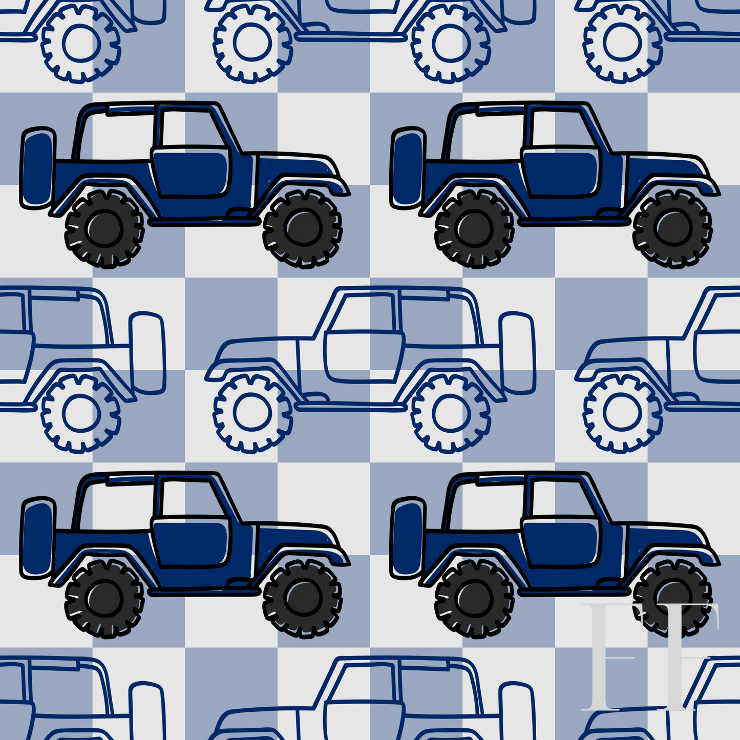 Blue Jeeps