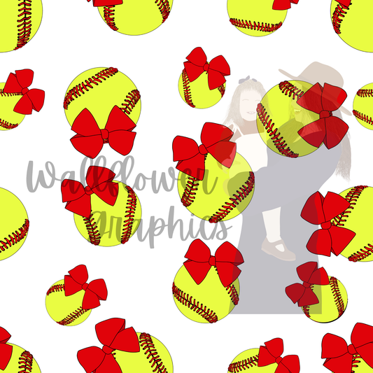 Soft balls red bows