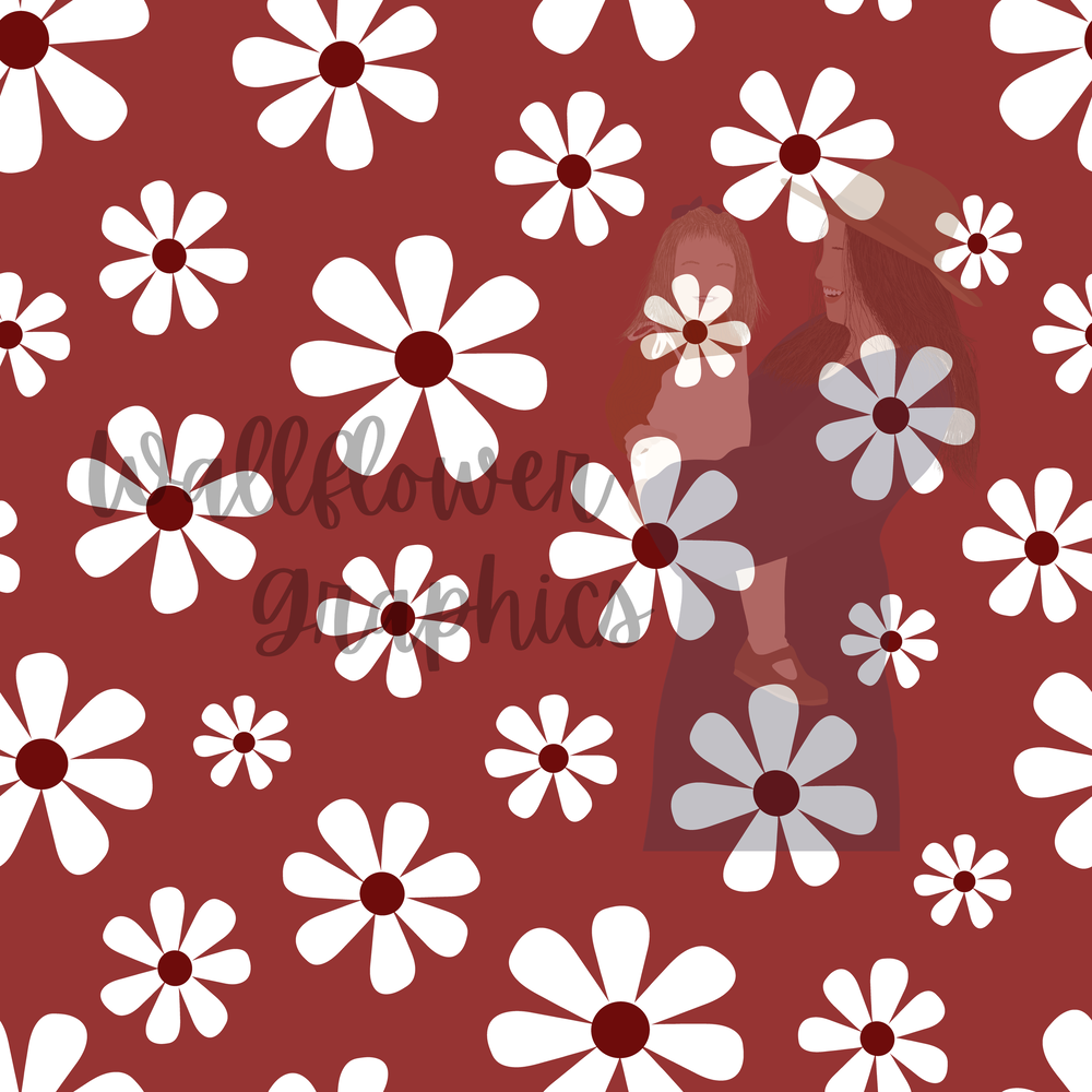 Cranberry Daisies