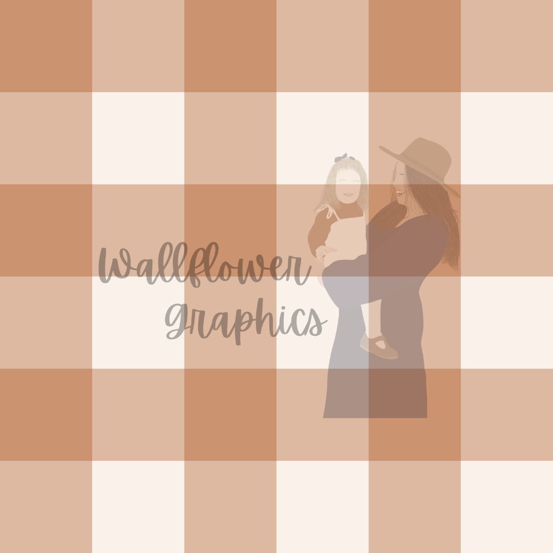 Neutral gingham