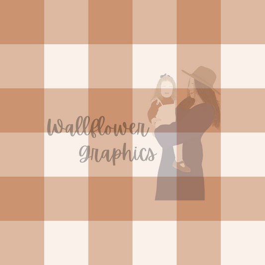 Neutral gingham