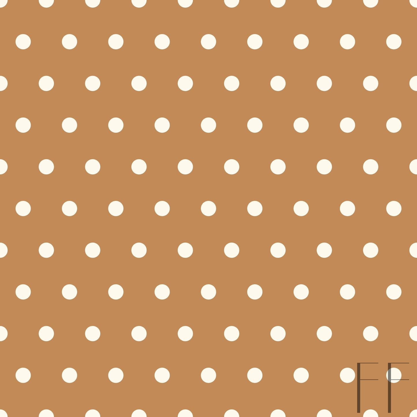 Orange Cream Small Polka Dot