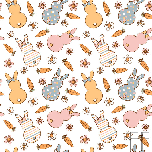 Spring bunnies with carrot