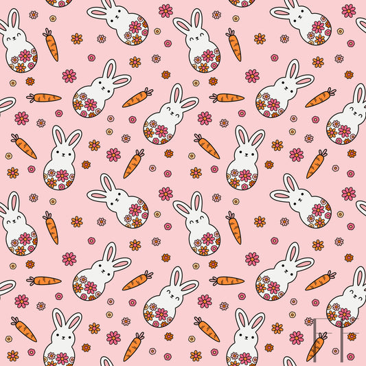 Bunnies on pink