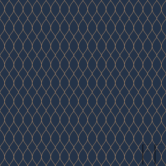 Navy and gold