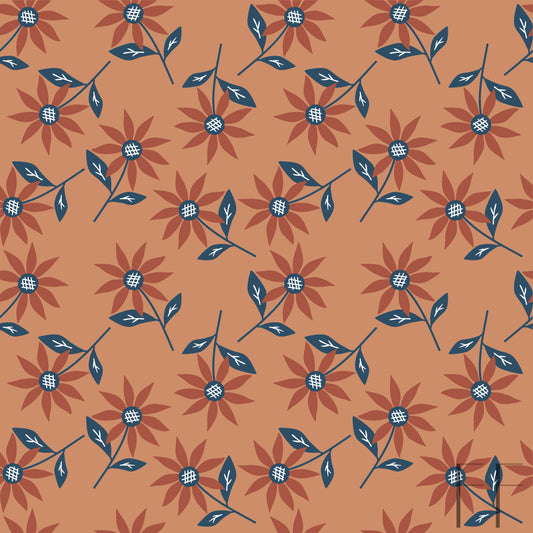 Orange floral