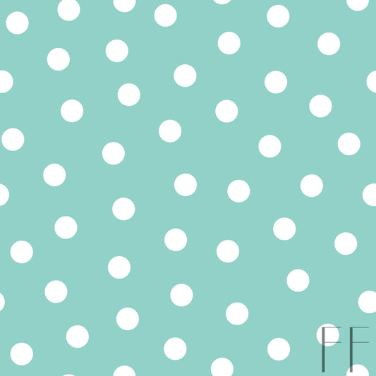 Polka dot Aqua Blue