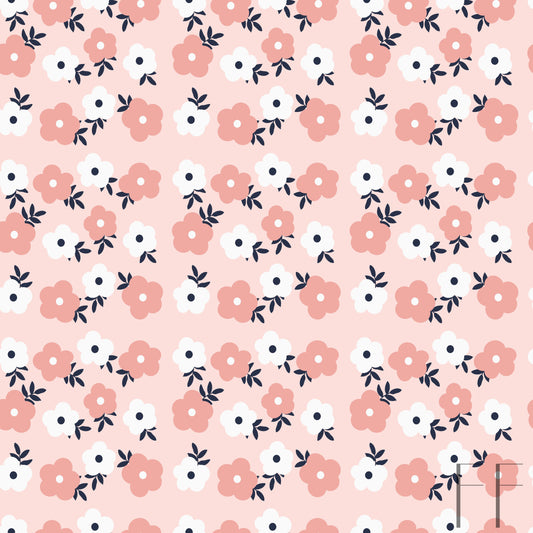 Pink and white floral