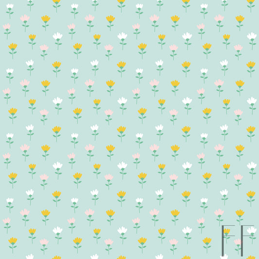 Spring florals mint