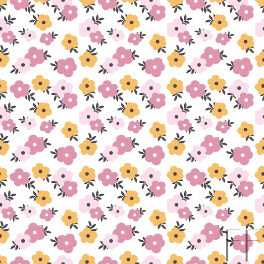 pink yellow floral