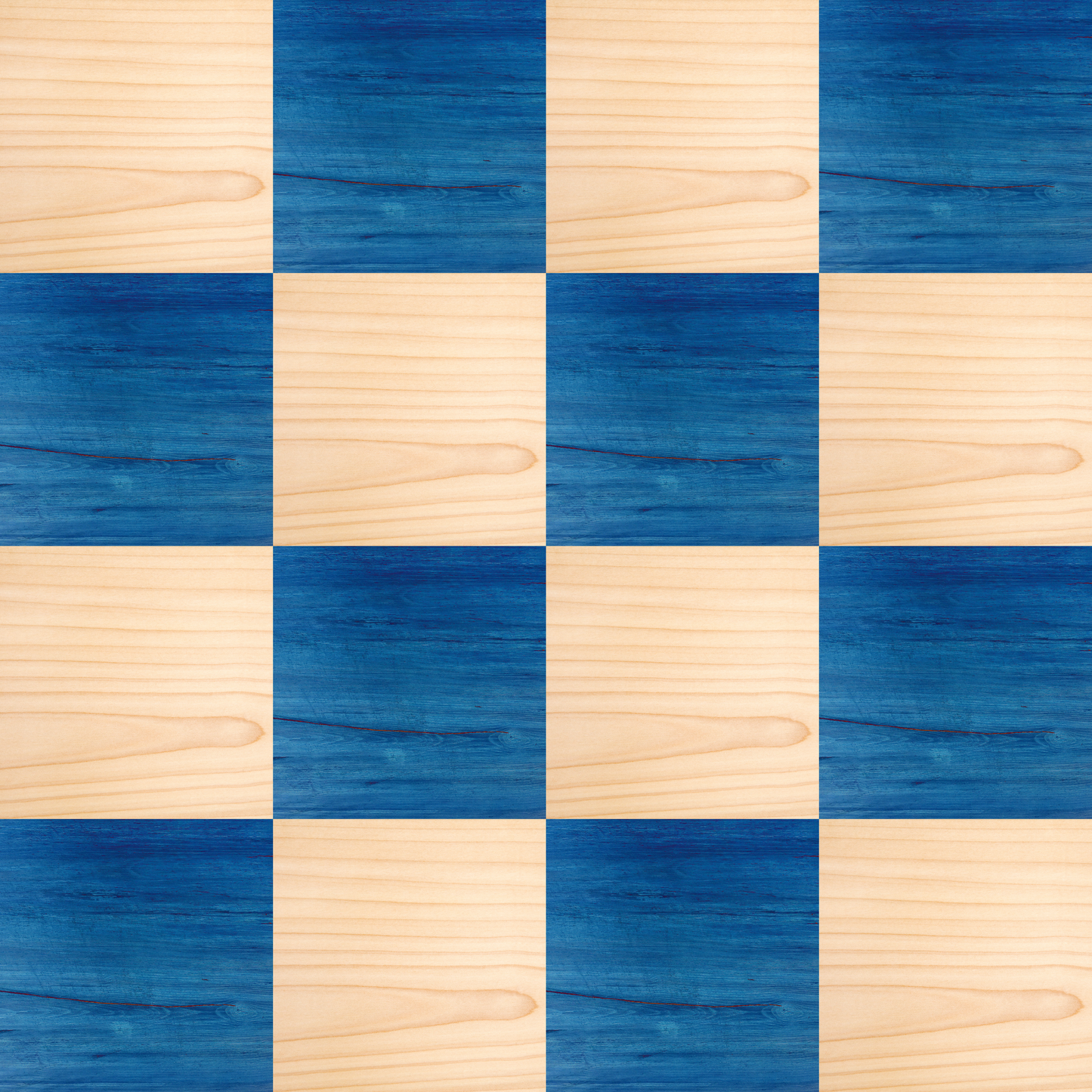 Blue wood grain checkered