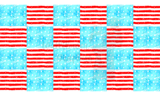 Mama-Watercolor Stars and Stripes