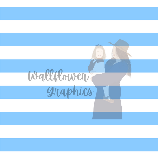 Blue and white stripes