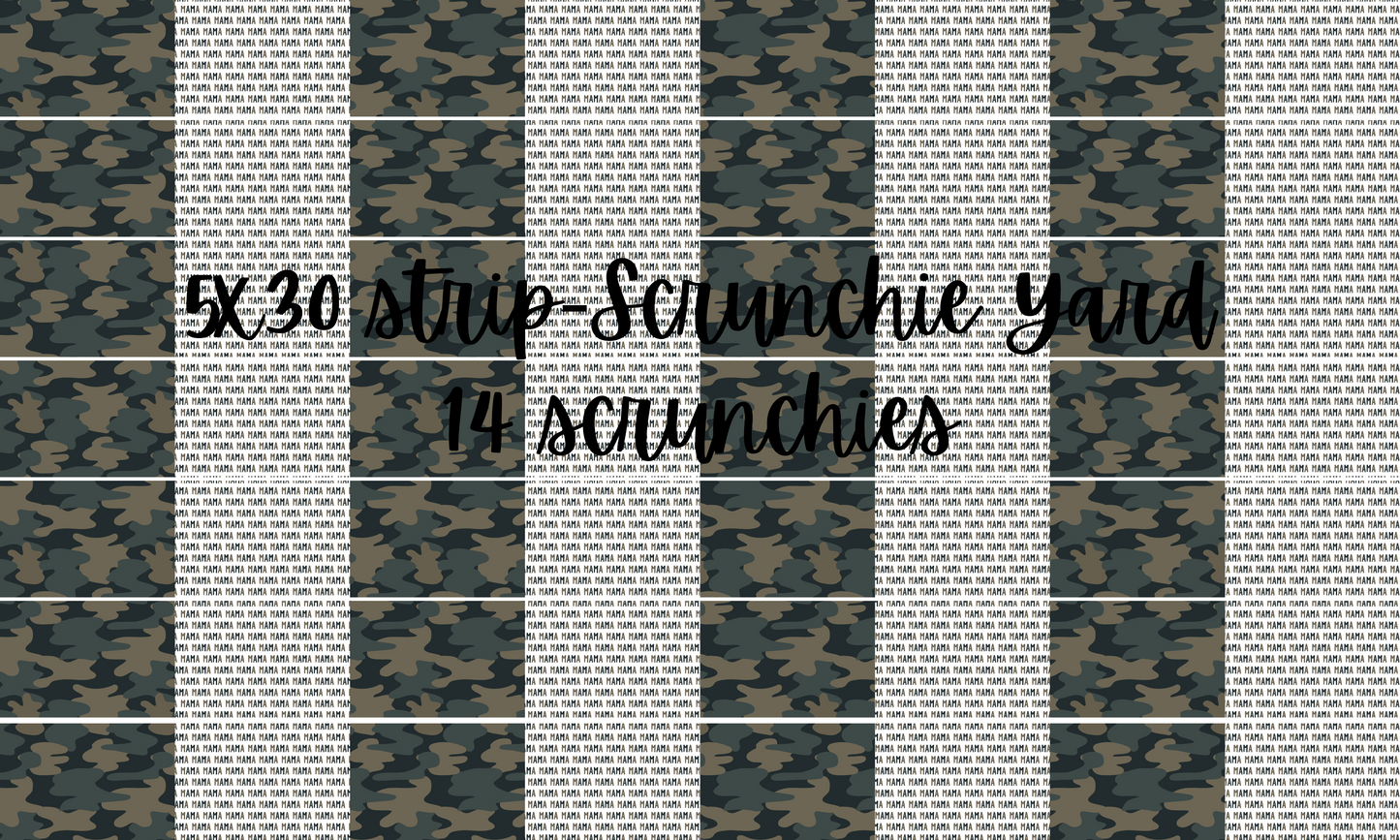 mama-Camo5x30 Scrunchie Yard