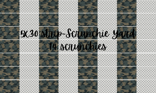 mama-Camo5x30 Scrunchie Yard