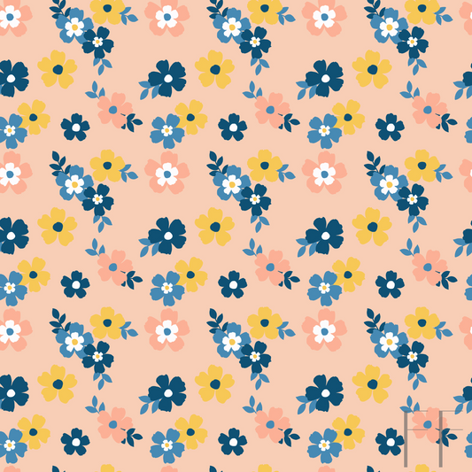 Peach floral